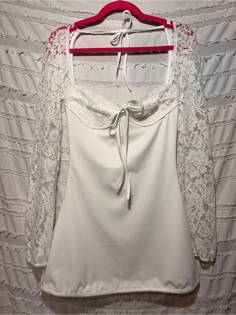 Lace mini dress